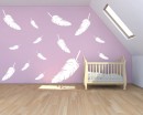 Feathers Vinyl Decal A Set of Feathers Vinyl Decals Modern Wall Art Sticker